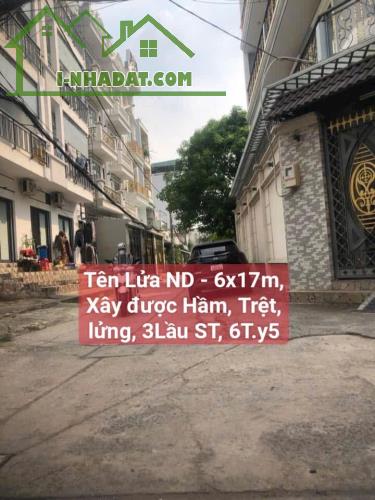 Nhà 2Tầng Ở Làm Kho Xưởng, 102m2 (6x17m) Đường 8m Thông, Ngay Khu Sầm Uất Tên Lua - 2