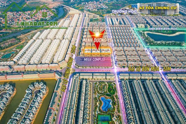 Biệt thự liền kề 80m2 khu Ánh Dương giá 10 tỷ, Vin Ocean Park 3, vị trí gần biển hồ gần CV - 2