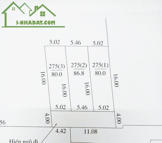 Đất Chương Dương,xe 7 chỗ ngủ trong đất,trước đất 8m quay xe thoải mái,đ.tư chỉ 1.6tỷ-80m - 4