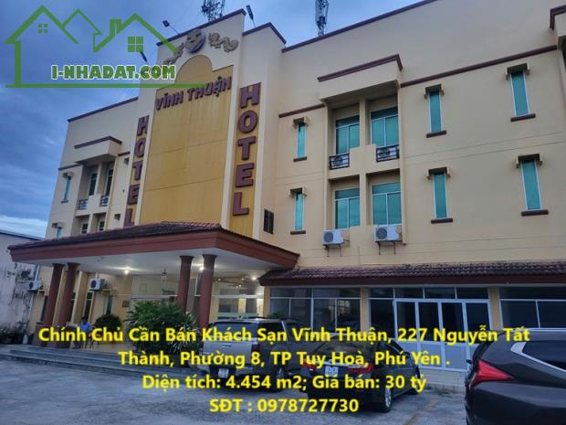 Chính Chủ Cần Bán Khách Sạn Vĩnh Thuận, 227 Nguyễn Tất Thành, Phường 8, TP Tuy Hoà, Phú - 4