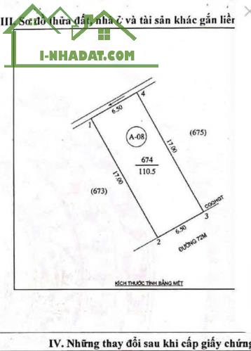 Bán lô đất mặt đường 72m cực kỳ đẹp