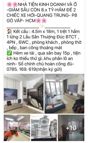 NHÀ MỚI LOÁNG- TIỆN KD- Ở- HXH-6PN- GÒ VẤP .HCM- P16-GẦN MẶT TIỀN  CITYLAND CAO CẤP - 4