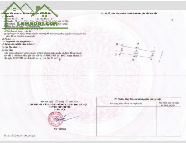Bán Nhà Gần Cây Xăng ĐÔng Mỹ thanh trì 113m*MT 4.3m ngõ 8m ôtô tránh kinh doanh chỉ 7ỷ - 2