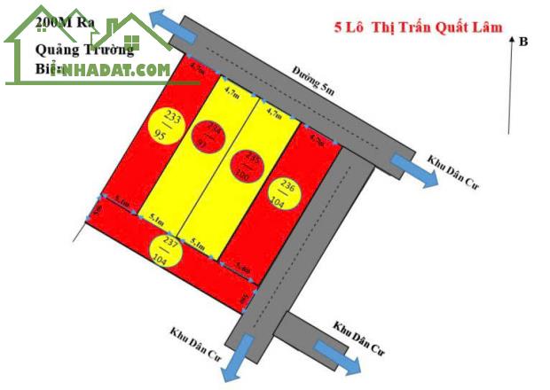 Nhượng lô đất phân lô 100m2 biển Quất Lâm cạnh Quảng trường Biển - 1