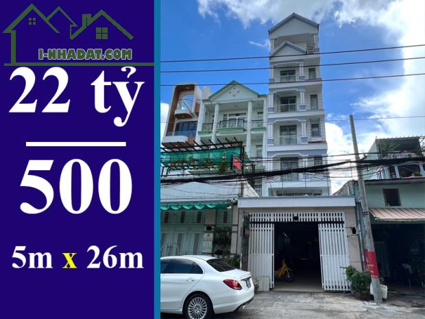 BÁN NHÀ MẶT TIỀN BÙI VĂN BA, QUẬN. 5 LẦU, SÂN THƯỢNG, GIÁ 22 TỶ 500