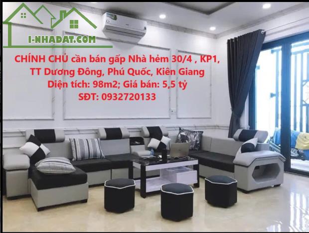 CHÍNH CHỦ cần bán gấp Nhà hẻm 30/4 , KP1, TT Dương Đông, Phú Quốc, Kiên Giang - 4