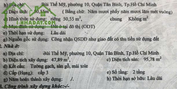 Bán nhà giá rẻ Bùi Thế Mỹ, Tân Bình, 5x10, nở hậu, 10 phòng, chỉ 4 tỷ nhỉnh - 1