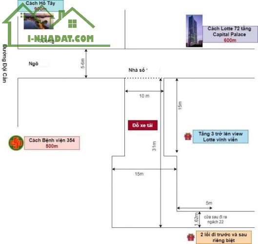 Bán Nhà Phố Đội Cấn Ba Đình 380m4T P/Lô MT10m 2 THOÁNG 90 Tỷ Đội Cấn Lh Quyết. - 4