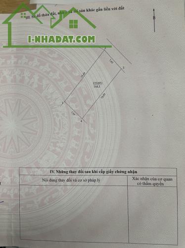 Bán đất trục chính nông lâm vai réo , 144m2 đất sổ đỏ, mặt tiền hơn 7m - 2