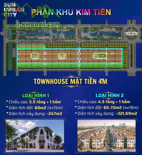 MỞ BÁN SHOPHOUSE, BIỆT THỰ VIEW CÔNG VIÊN LỄ HỘI – SUN URBAN CITY HÀ NAM - 4