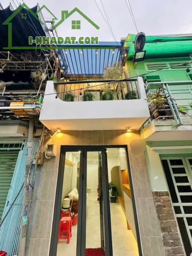 4.16 tỷ- bán nhà hẻm xe hơi Nơ Trang long- DT: 24.5m2- trệt lầu-2PN full nội thất- khu - 3