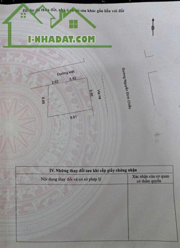 Bán đất Nguyễn Đình Chiểu - Lô Góc Ngang 7m - Đường 7m5 vị trí tốt giá chỉ 3.x tỷ. - 1