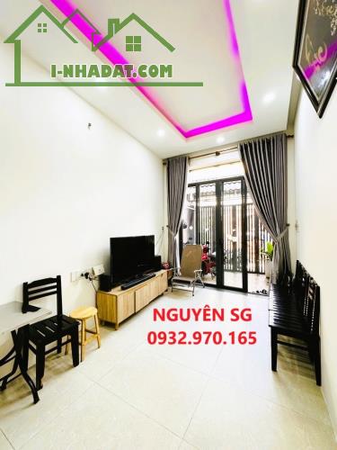 GIẢM SỐC 1 TỶ - 4 TẦNG MỚI ĐẸP - DT 64 M2 (4 x 16) - XE HƠI TỚI NHÀ - HOÀNG HOA THÁM - BT. - 5