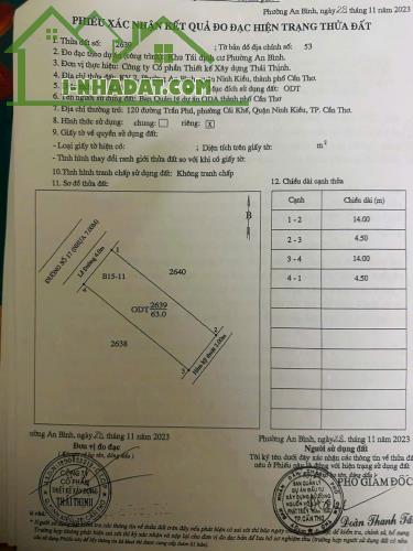 Bán nền khu tái định cư an bình còn 1 cặp giá dưới 4 tỷ