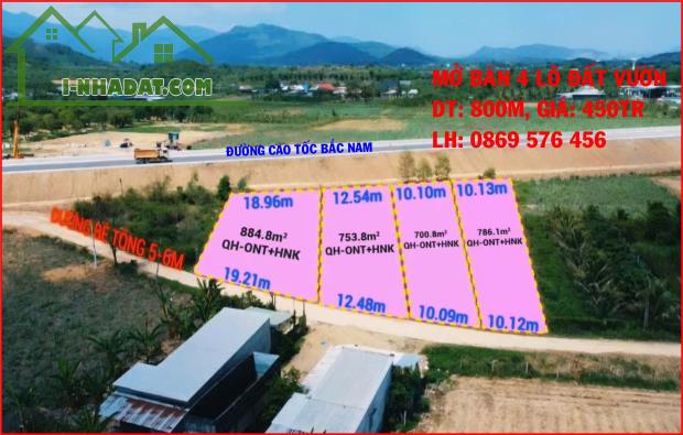 BÁN ĐẤT VƯỜN SÁT CAO TỐC BẮC NAM NHA TRANG KHÁNH HOÀ - 1