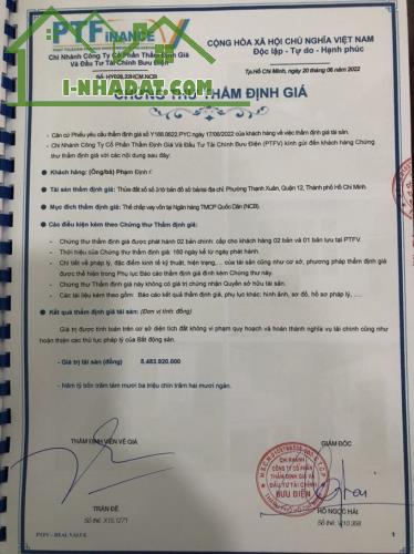 Nhà HXT ngộp bank nặng Thạnh Xuận 25, Q12, 125m2, giá rẻ, 4.9 tỷ, chỉ 40tr.m2.