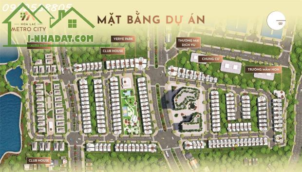 BIỆT THỰ 376M2 NGÃ TƯ HÒA LẠC - METRO SỐ 5, 12 CHẠY QUA DỰ ÁN - CAO TỐC ĐẠI LỘ THĂNG LONG