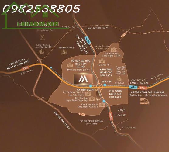 BIỆT THỰ 376M2 NGÃ TƯ HÒA LẠC - METRO SỐ 5, 12 CHẠY QUA DỰ ÁN - CAO TỐC ĐẠI LỘ THĂNG LONG - 3