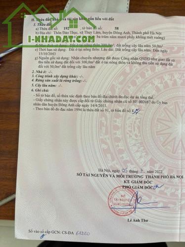 RẺ NHẤT ĐÔNG ANH - Ô TÔ TRÁNH - GIÁ ĐẦU 2 - 350M THỤY LÂM - 2