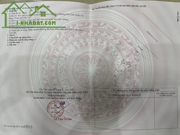 BÁN NỀN ĐƯỜNG SỐ 15 KDC 586, P. HƯNG PHÚ. TP. CẦN THƠ. LH 0942495498 PHƯƠNG - 1