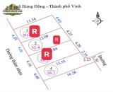 BÁN ĐẤT KHỐI LONG HÒA, HƯNG ĐÔNG, PHƯỜNG VINH HƯNG 58,7m2 TÂY NAM ĐƯỜNG 12m