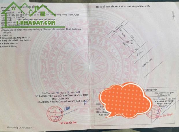 BÁN NỀN 60 ĐƯỜNG D7 KDC HỒNG LOAN P. CÁI RĂNG (P. HƯNG THẠNH, Q. CÁI RĂNG CŨ) - 2