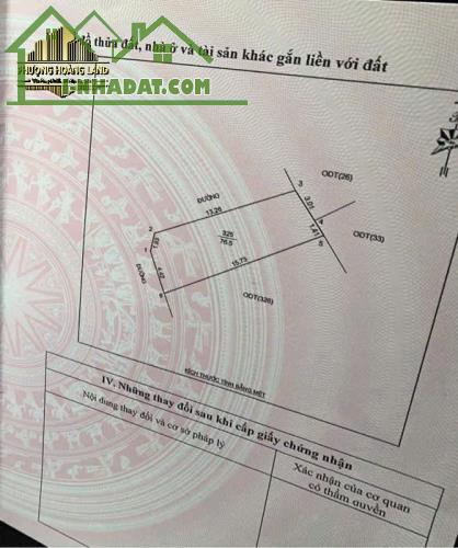 BÁN LÔ GÓC 2 MẶT TIỀN HƯNG PHÚC PHƯỜNG TRƯỜNG VINH 76,5m2 TÂY NAM TÂY BẮC ĐƯỜNG 7m