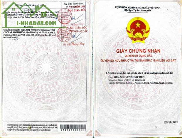 CẦN BÁN ĐẤT ĐẸP HAI MẶT TIỀN VỊ TRÍ TRUNG TÂM SÓC TRĂNG - 1