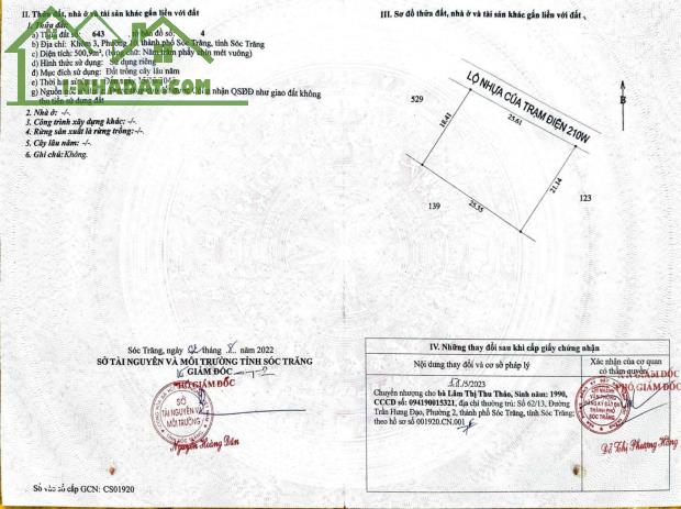 CẦN BÁN ĐẤT ĐẸP HAI MẶT TIỀN VỊ TRÍ TRUNG TÂM SÓC TRĂNG - 2