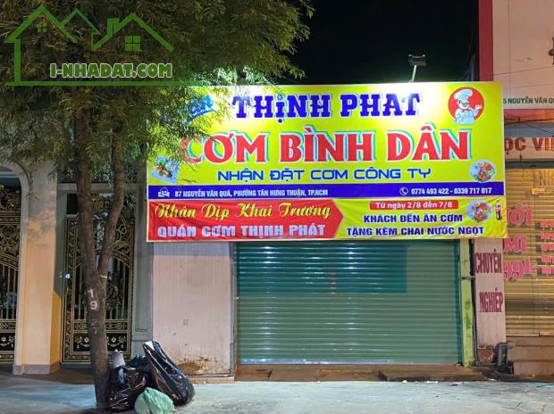 Sang nhượng quán cơm tại 87 đường Nguyễn Văn Quá, phường Đông Hưng Thuận