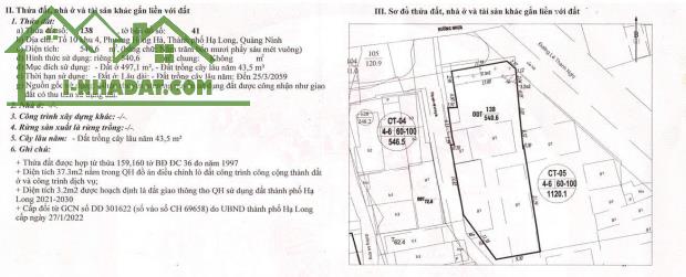 Cần bán mảnh đất năm tại TT mặt đường Nguyễn Văn Cừ - Hạ long. LH:0915069737