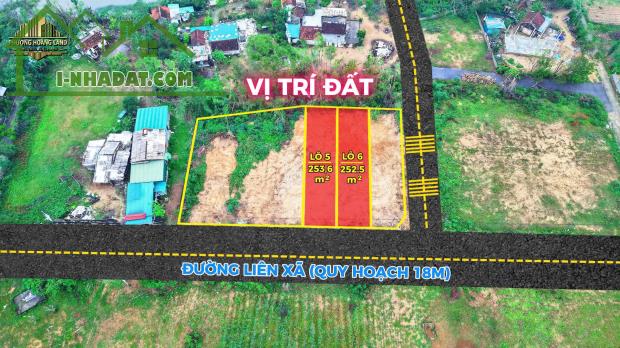 BÁN 2 LÔ ĐẤT ĐẤU GIÁ – THÔN QUANG MỸ, XÃ XUÂN MỸ, NGHI XUÂN, HÀ TĨNH 252-253m2 ĐƯỜNG 18M
