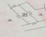 Cần bán gấp lô đất mặt đường kinh doanh 83m2 , mặt tiền 5m vỉa hè 3m.Gía Đt