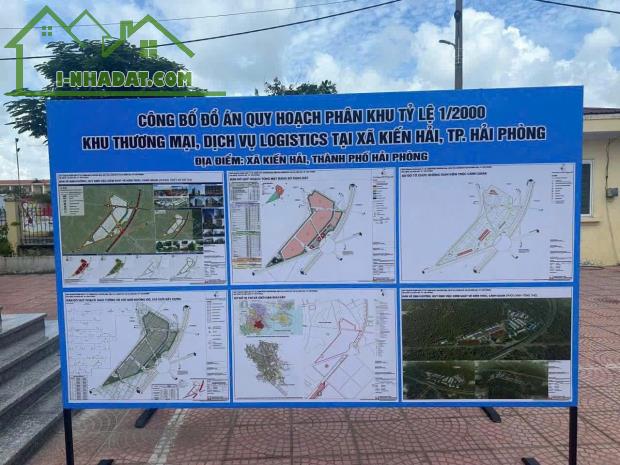 Lô góc 60m² tuyến 2 trung tâm Kiến Hải – sát khu Logistics, giá chỉ 7xx triệu  ZALO 0567