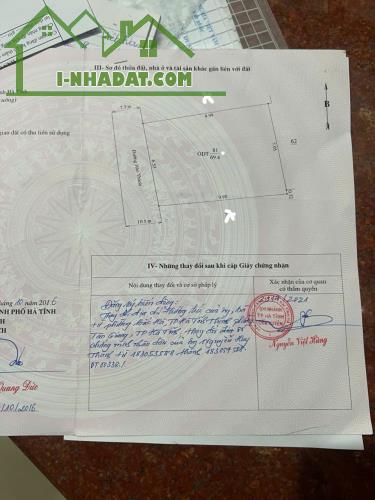 NHÀ VỊ TRÍ ĐẸP - GIÁ TỐT CẦN BÁN Căn Nhà Tại Phường Tân Giang, TP. Hà Tĩnh, Tỉnh Hà Tĩnh. - 1