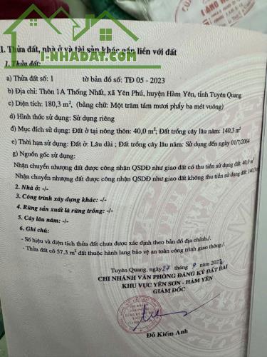 BÁN ĐẤT CHÍNH CHỦ TẠI YÊN PHÚ, HÀM YÊN, TUYÊN QUANG — GẦN THỦY ĐIỆN SÔNG LÔ 7 - 2