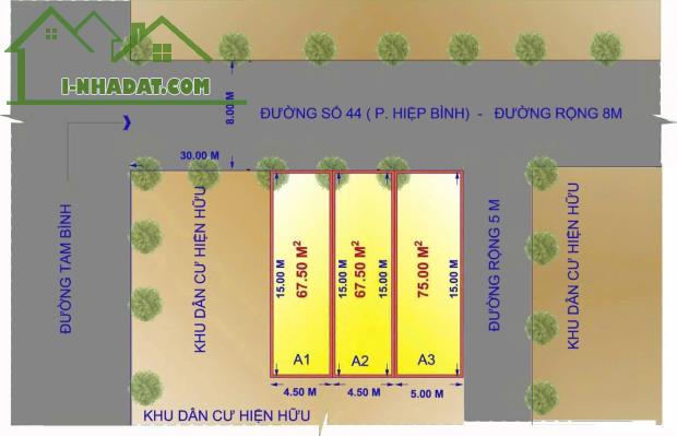 🔥 3 LÔ ĐẤT VỊ TRÍ VÀNG – HIỆP BÌNH CHÁNH - 1