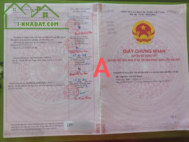 HẺM XE TẢI – KHU DÂN CƯ – 2 MẶT THOÁNG – 5X20  6 TỶ - 4