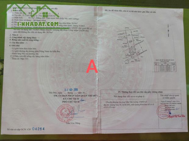 HẺM XE TẢI – KHU DÂN CƯ – 2 MẶT THOÁNG – 5X20  6 TỶ - 5