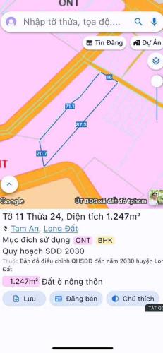 BÁN NHANH LÔ ĐẤT Ở LONG ĐIỀN CHỈ TỪ 1TỶ900 SỞ HỮU NGAY