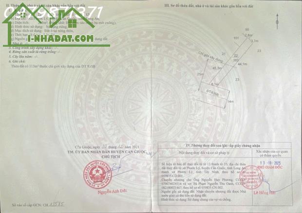 Siêu phẩm đất mặt tiền 835B, xã Phước Lý, Cần Giuộc, Long An, DT 270m2, giá đầu tư