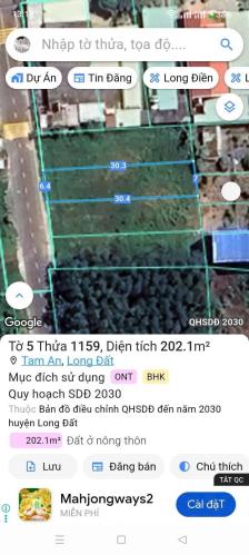 HẠ CHỐT GẤP! ĐẤT NGỘP LONG ĐIỀN (BRVT) - NỞ HẬU, SẴN THỔ CƯ - 2