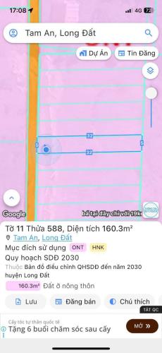 Bà chị cần tiền bán gấp lô đất ở Tam an - Long Điên cách biển chỉ 2km
