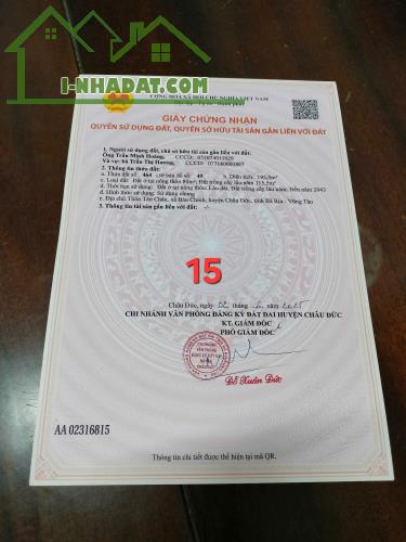 Chủ cần bán miếng đất xã suối rao thôn Huyện châu đức BRVT - 2