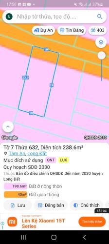 Ngộp bank cần bán gấp lô đất tại xã tam an long điên khu dân cư đồng đúc