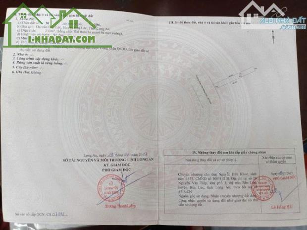 BÁN GẤP 2 LÔ ĐẤT TRUNG TÂM THỊ TRẤN BẾN LỨC – VỊ TRÍ VÀNG, GIÁ TỐT CHỈ 11 TỶ (2 LÔ) - 4