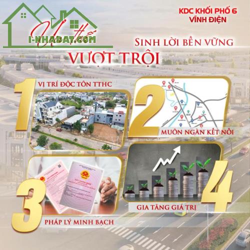 BÁN ĐẤT NỀN SỔ ĐỎ KDC VĨNH ĐIỆN, PHƯỜNG VĨNH ĐIỆN, QUẢNG NAM, GIÁ CHỈ TỪ 25,5TR/M2 - 3