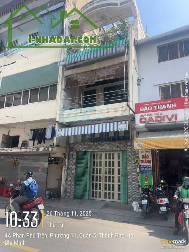 Hiếm, Bán nhà MT Phan Phú Tiên ngay Võ Văn Kiệt Q5, 4x20m 4 tầng chỉ 19 tỷ - 3