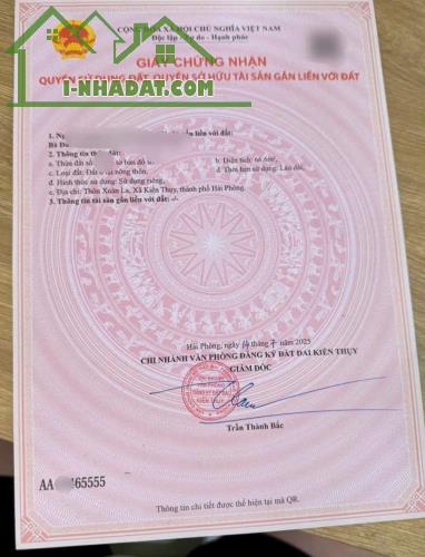 Bán đất Thanh Sơn - Kiến Thụy - Hải Phòng