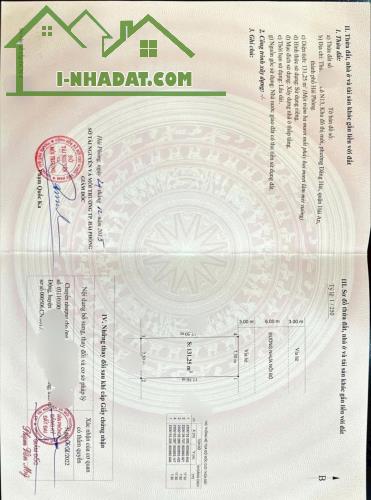 Bán lô Đất DT 131 M ngang 7.5 TĐC Vườn Hồng Hải An